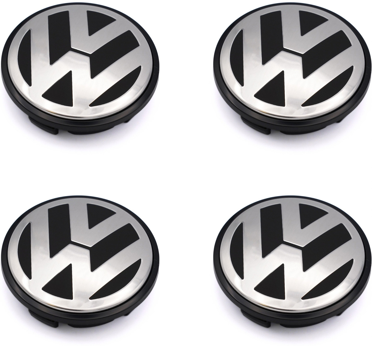 Image of wrrphy Alloy Wheel Cap For Polo (2009 to 2019) / Vento (2010 to 2019) / Ameo 4 pcs Wheel Cover For Volkswagen Polo, Vento, Ameo GT 1.5 TDI Diesel (2.2 inch)