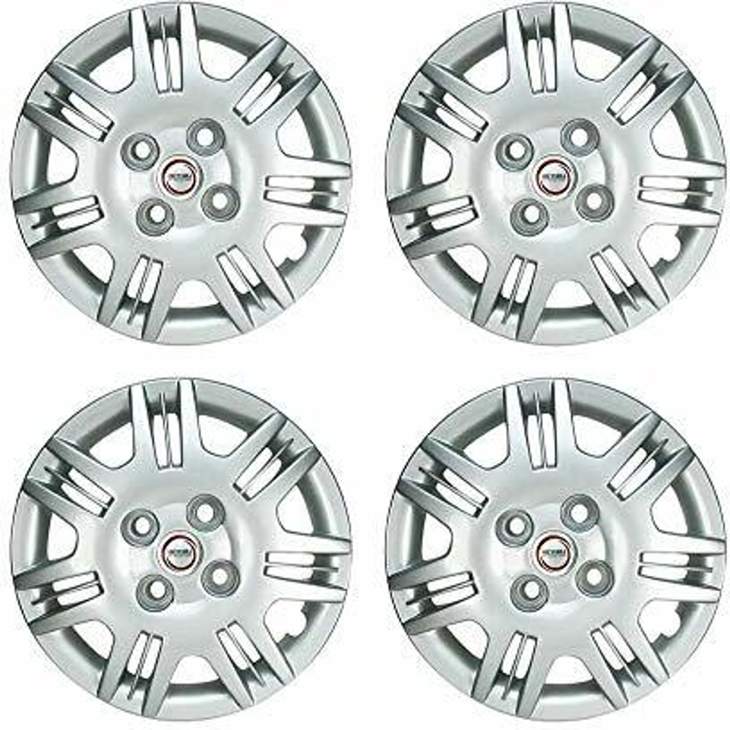 Image of NITINMOTOR HYUNDAI SANTRO XING 13 INCH SET OF 4 SILVER WHEEL COVER CAP Wheel Cover For HYUNDAI Santro Xing