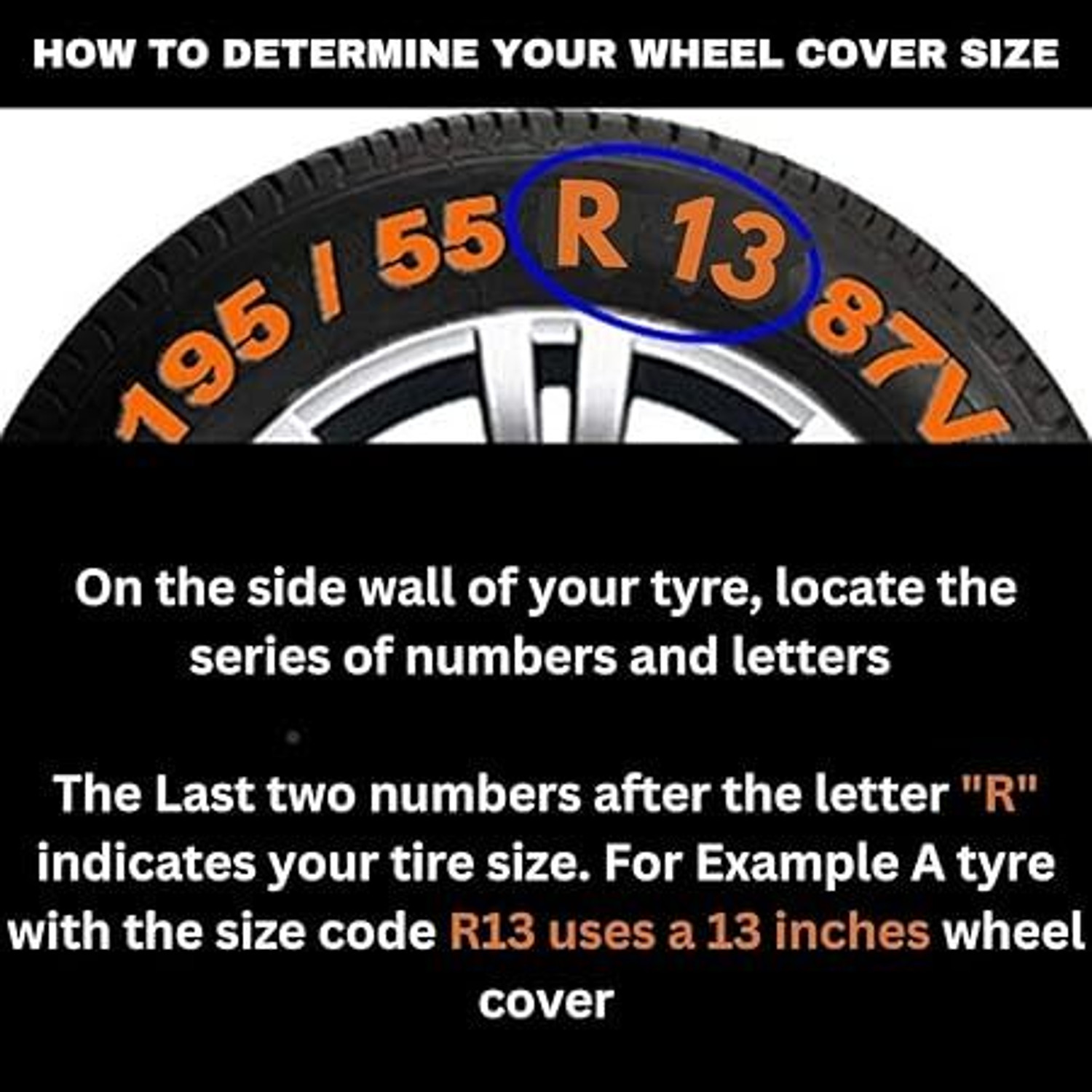 Image of Origin Paradise Silver Black Wheel Cover /Cap for All Cars, Car Wheel Cover (13 Inch) Wheel Cover For Universal For Car Universal For Car