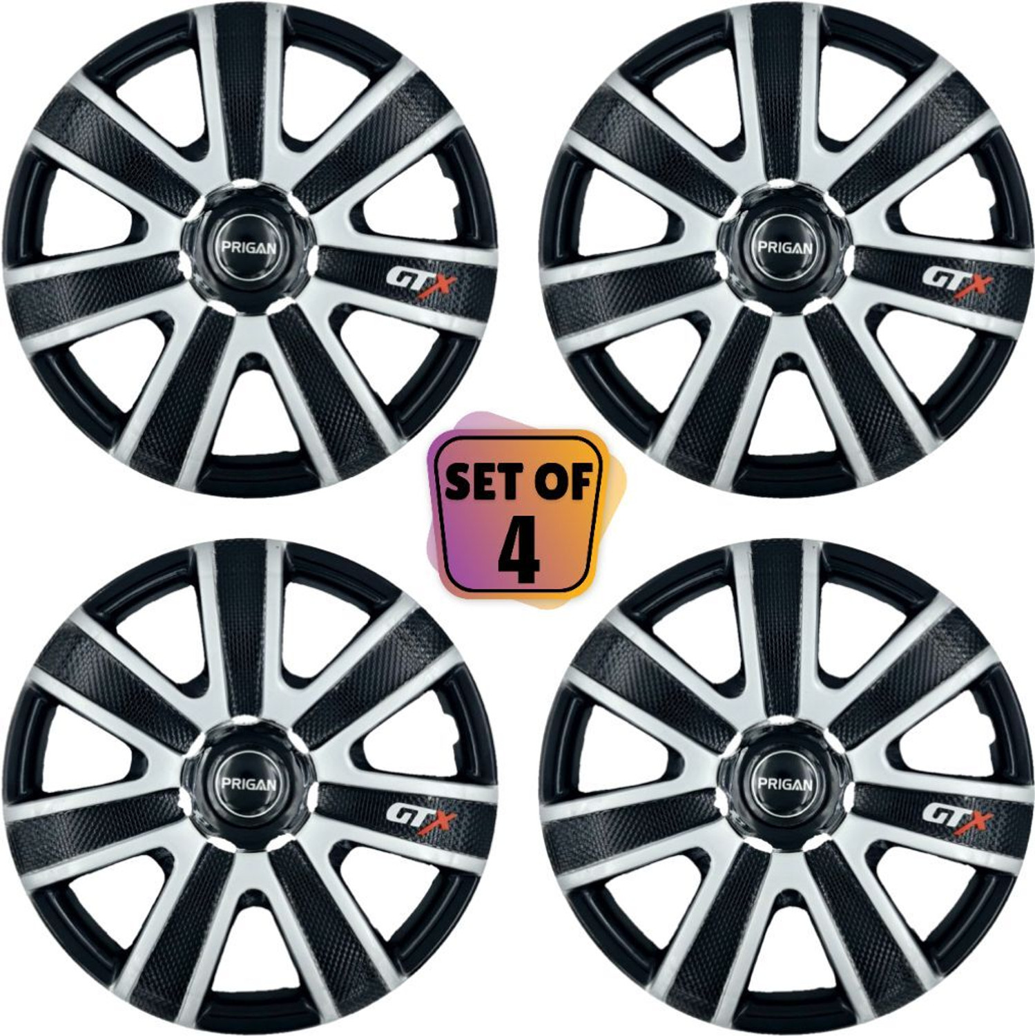 Image of PRIGAN GTX DC 14 INCH Wheel Cover For Universal For Car NA