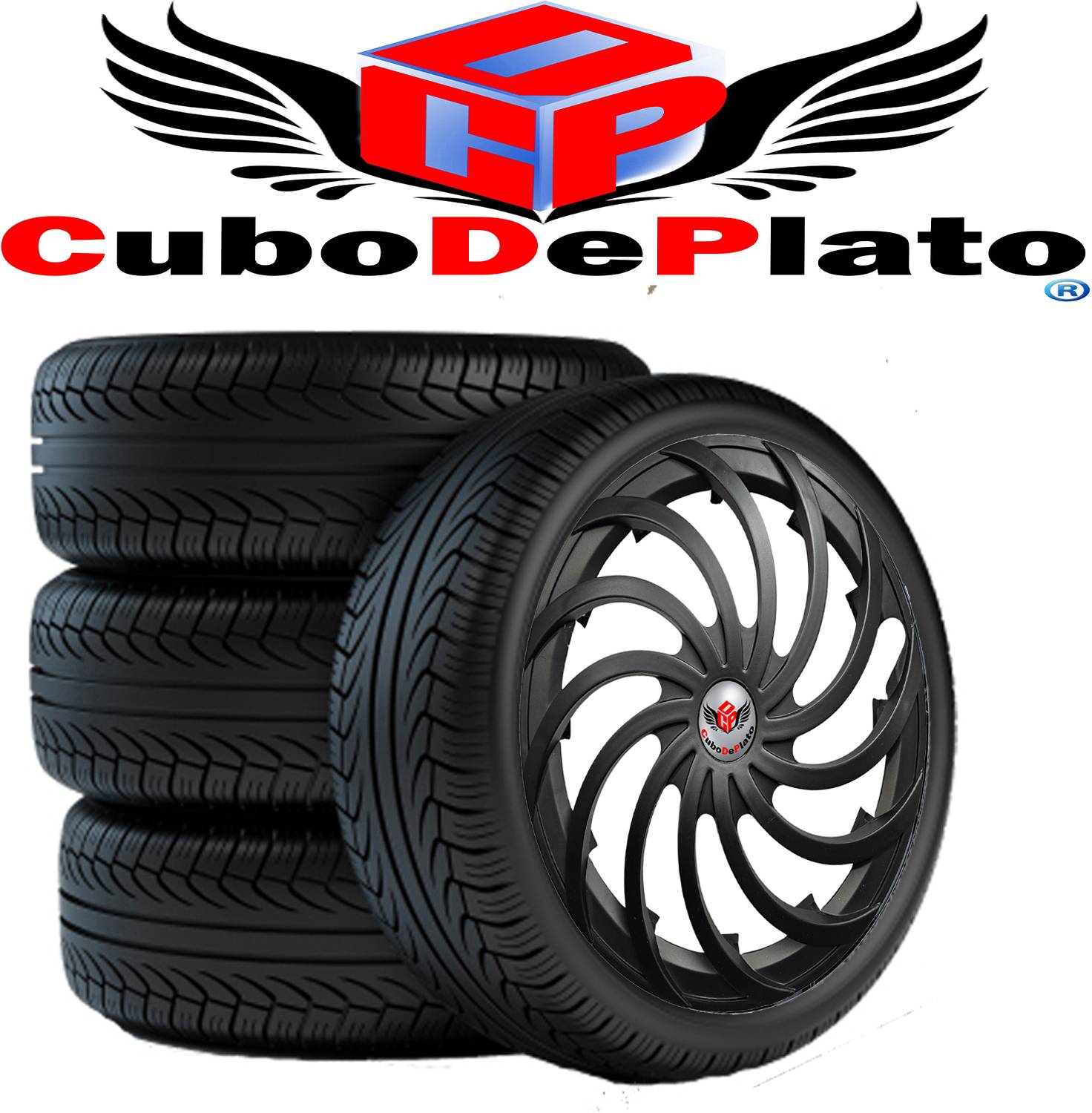 CuboDePlato snac black Wheel Cover For Mahindra Bolero - Image 3