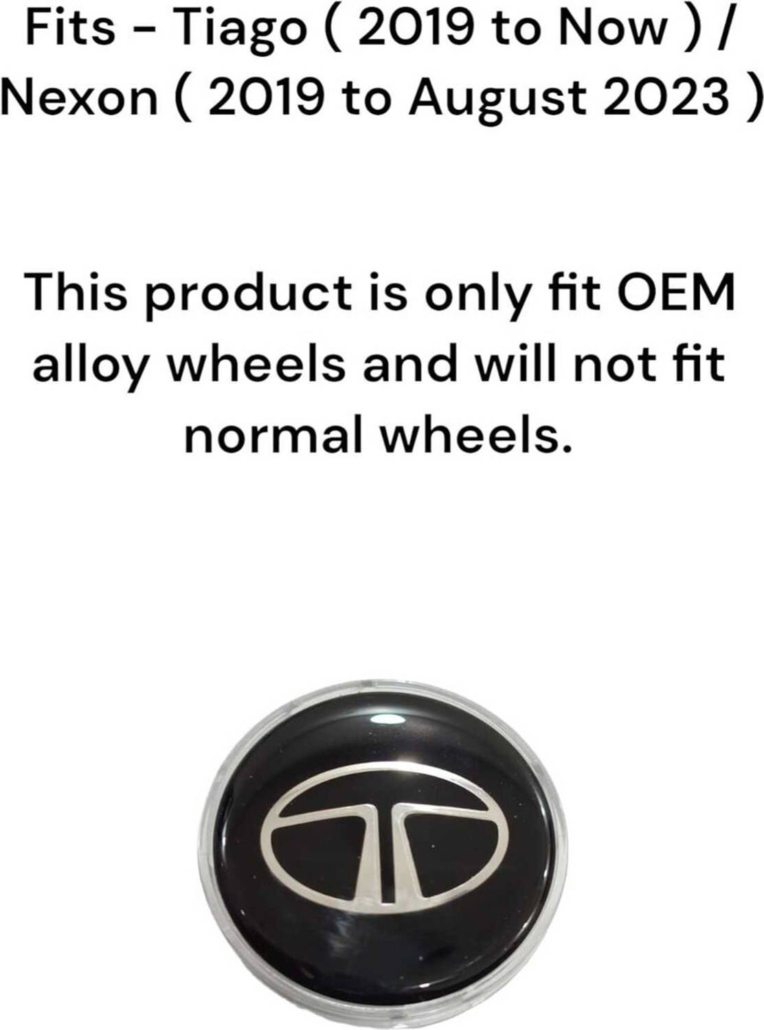 Havout 4 pcs Black Wheel Hub Caps for Tata Tiago, Nexon - Image 2