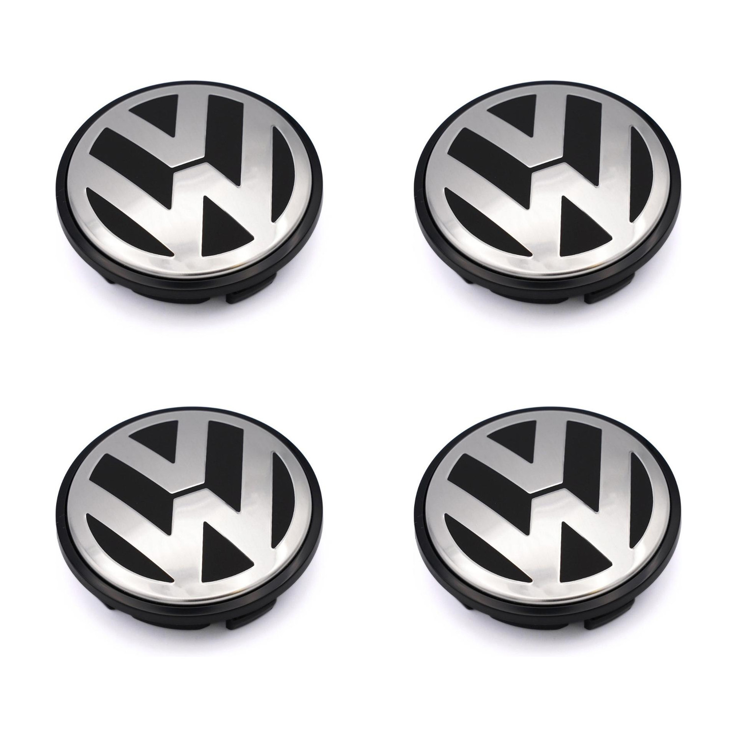 Image of wrrphy Alloy Wheel Cap For Polo (2009 to 2019) / Vento (2010 to 2019) / Ameo 4 pcs Wheel Cover For Volkswagen Polo, Vento, Ameo GT 1.5 TDI Diesel (2.2 inch)