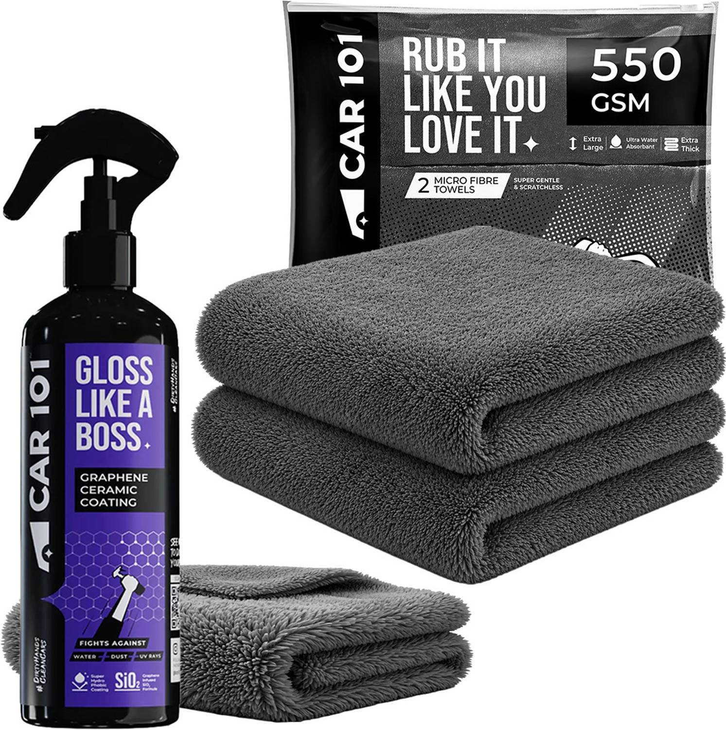 Car 101 550 GSM 300 ml Wheel Tire Cleaner