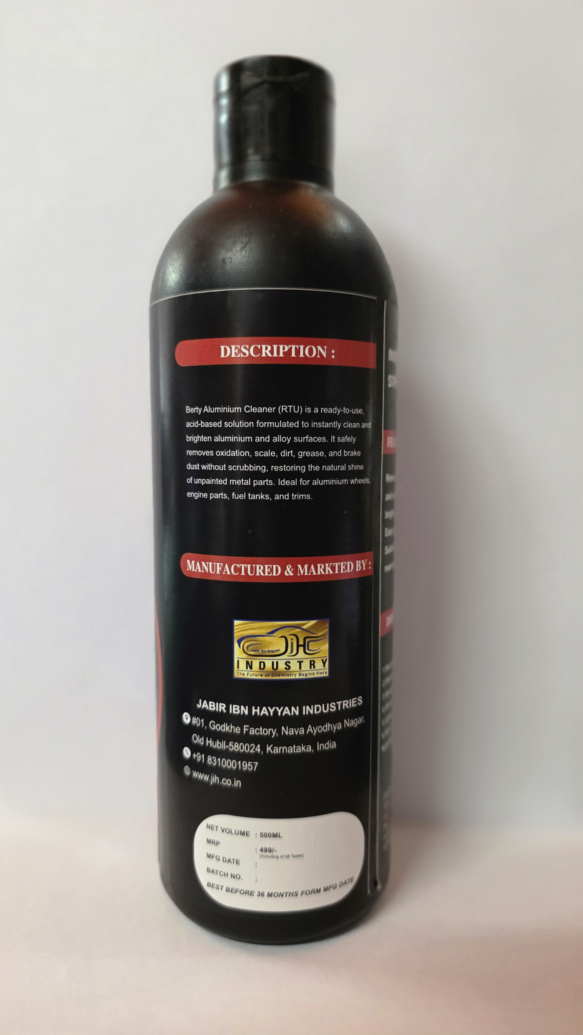Image of BERTY Aaluminum & SS Cleaner for Aluminum and SS parts Cleaning 500 ml Wheel Tire Cleaner