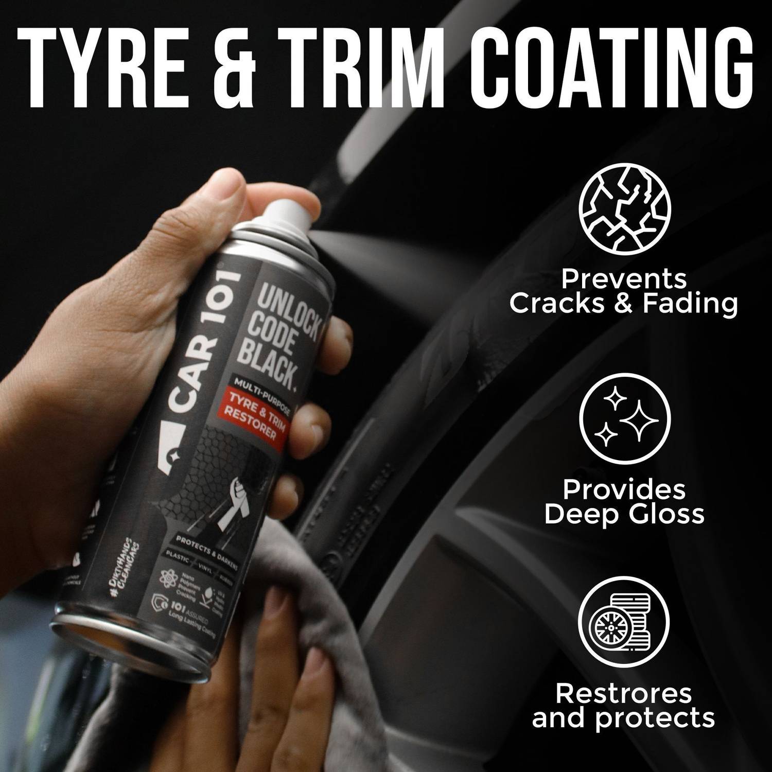 Car 101 Tyre & Trim Restorer 250 ml - Image 4
