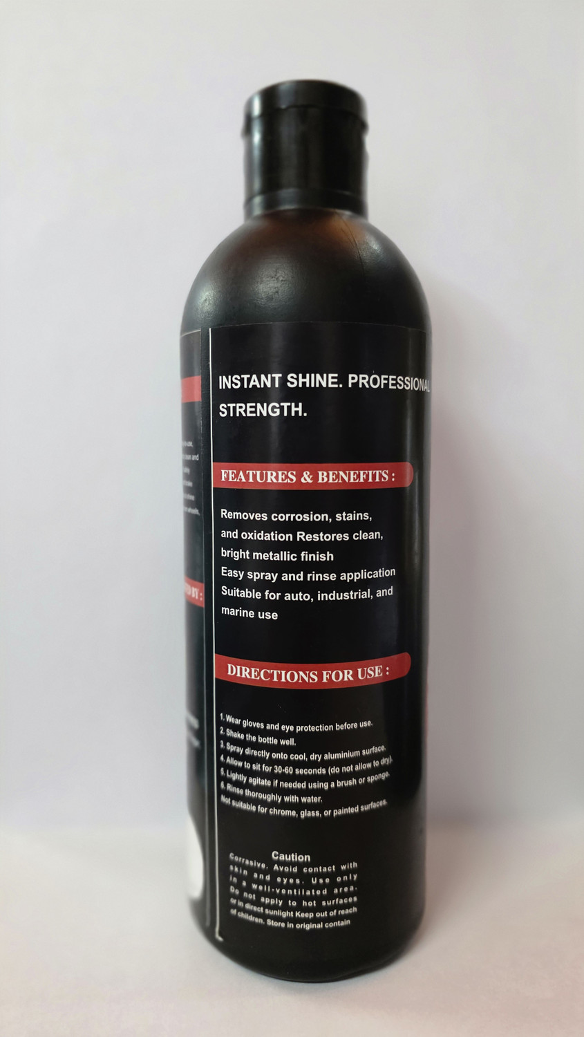 Image of BERTY Aaluminum & SS Cleaner for Aluminum and SS parts Cleaning 500 ml Wheel Tire Cleaner