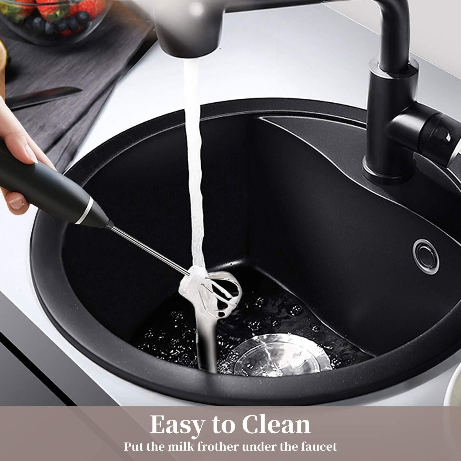 Image of FLIPXEN Nova Coffee Frother with Double Whisk | C Type Rechargeable Coffee Maker Plastic Balloon Whisk