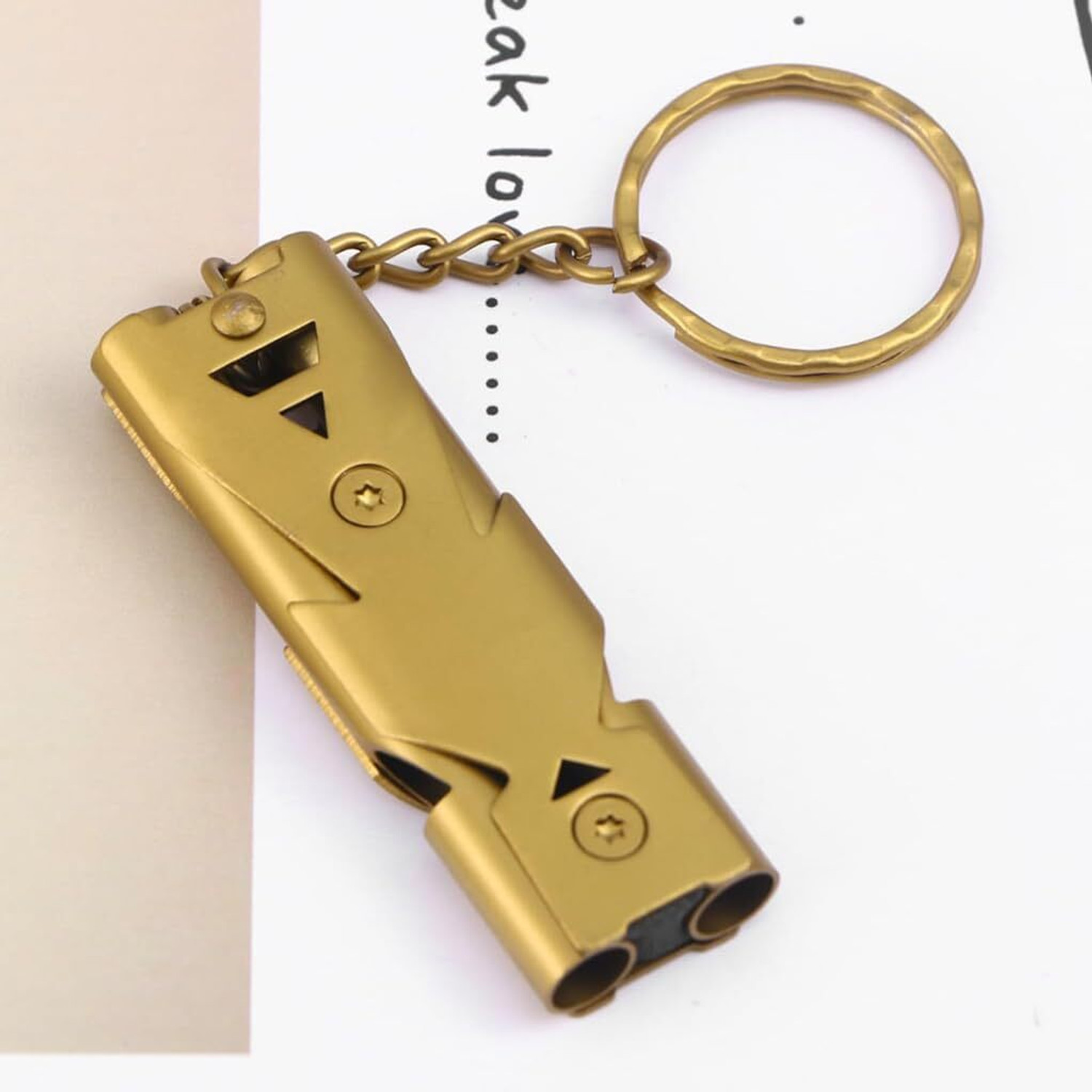 Image of PLAY HARD Emergency Whistles Lifeguard Safety Whistle with Keychain for Kids Outdoor Pealess Whistle