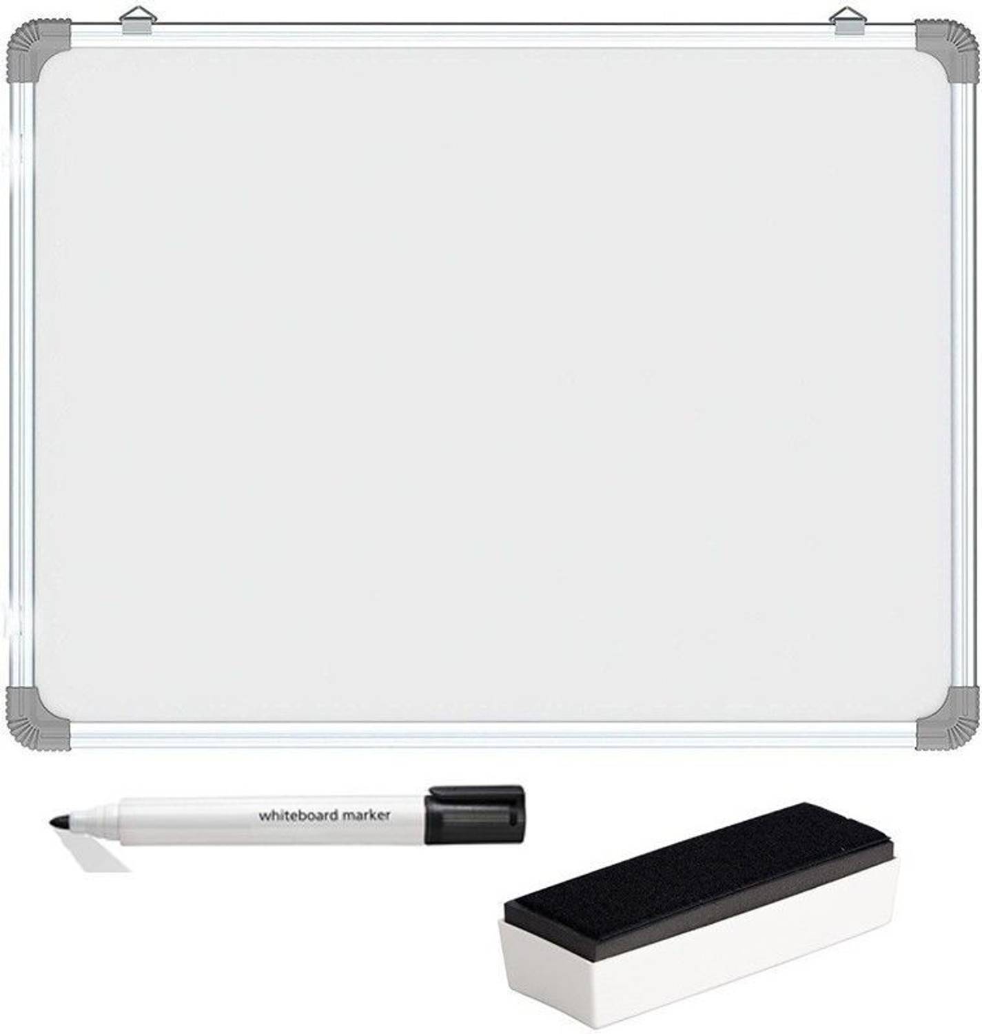 Big India Mart Non Magnetic Melamine Whiteboards and Duster Combo - Image 1