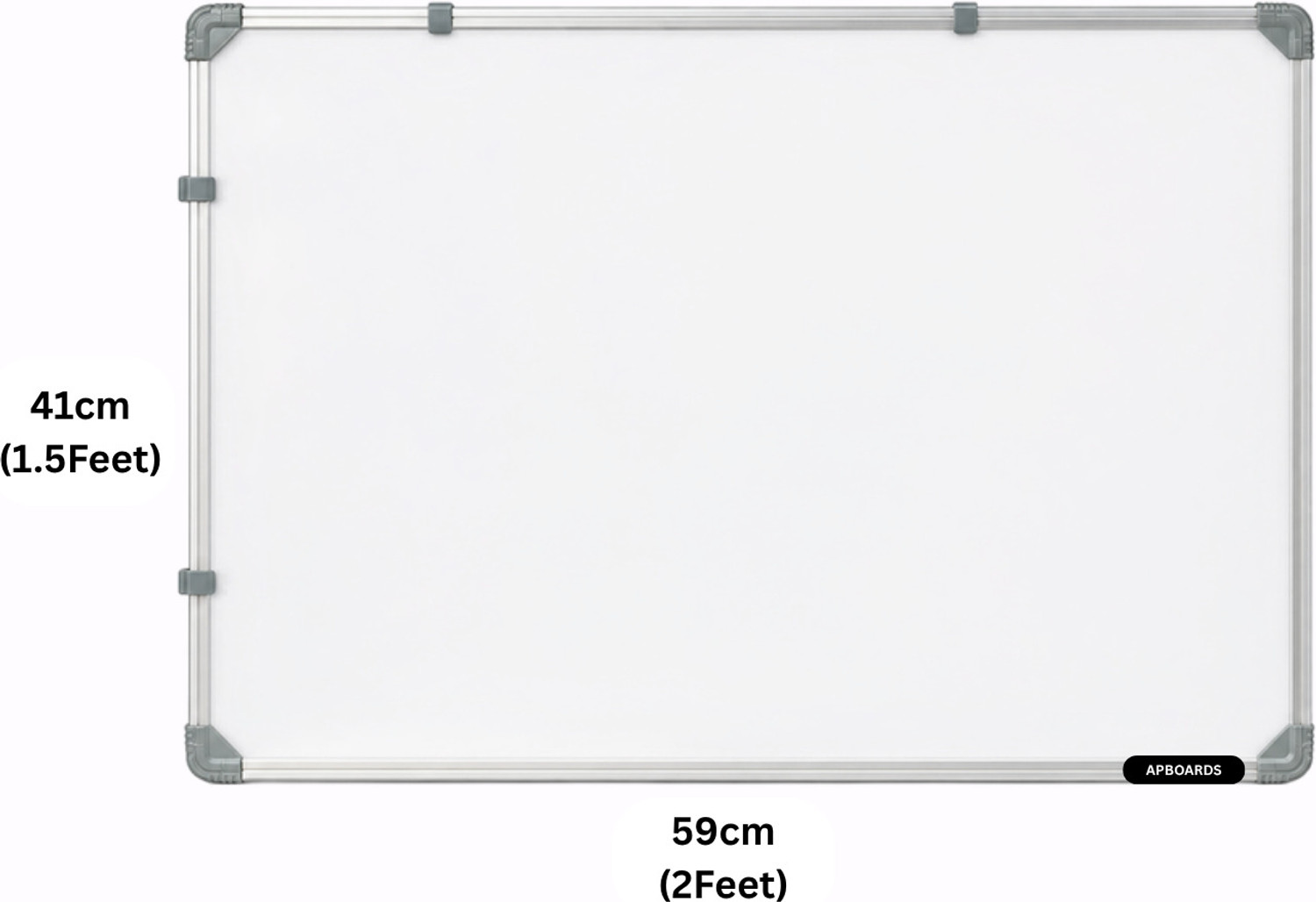 Image of APBOARDS Non Magnetic Whiteboard 1.5x2 Feet|Front Side WhiteBoard Back Side Chalkboard | Free Chalk,Marker & Duster | Dual-Sided Writing Board Whiteboards