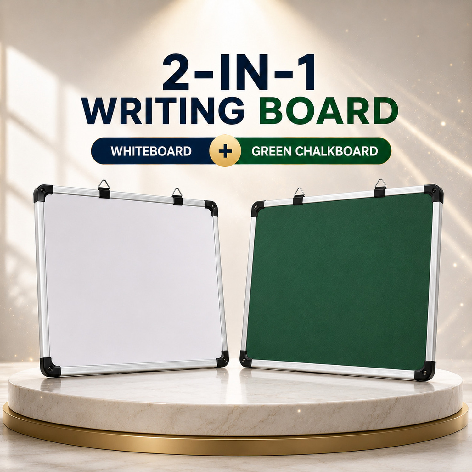 Image of malik brothers Non Magnetic Melamine Dual-Sided Writing Whiteboard(2x3 Feet) Whiteboards