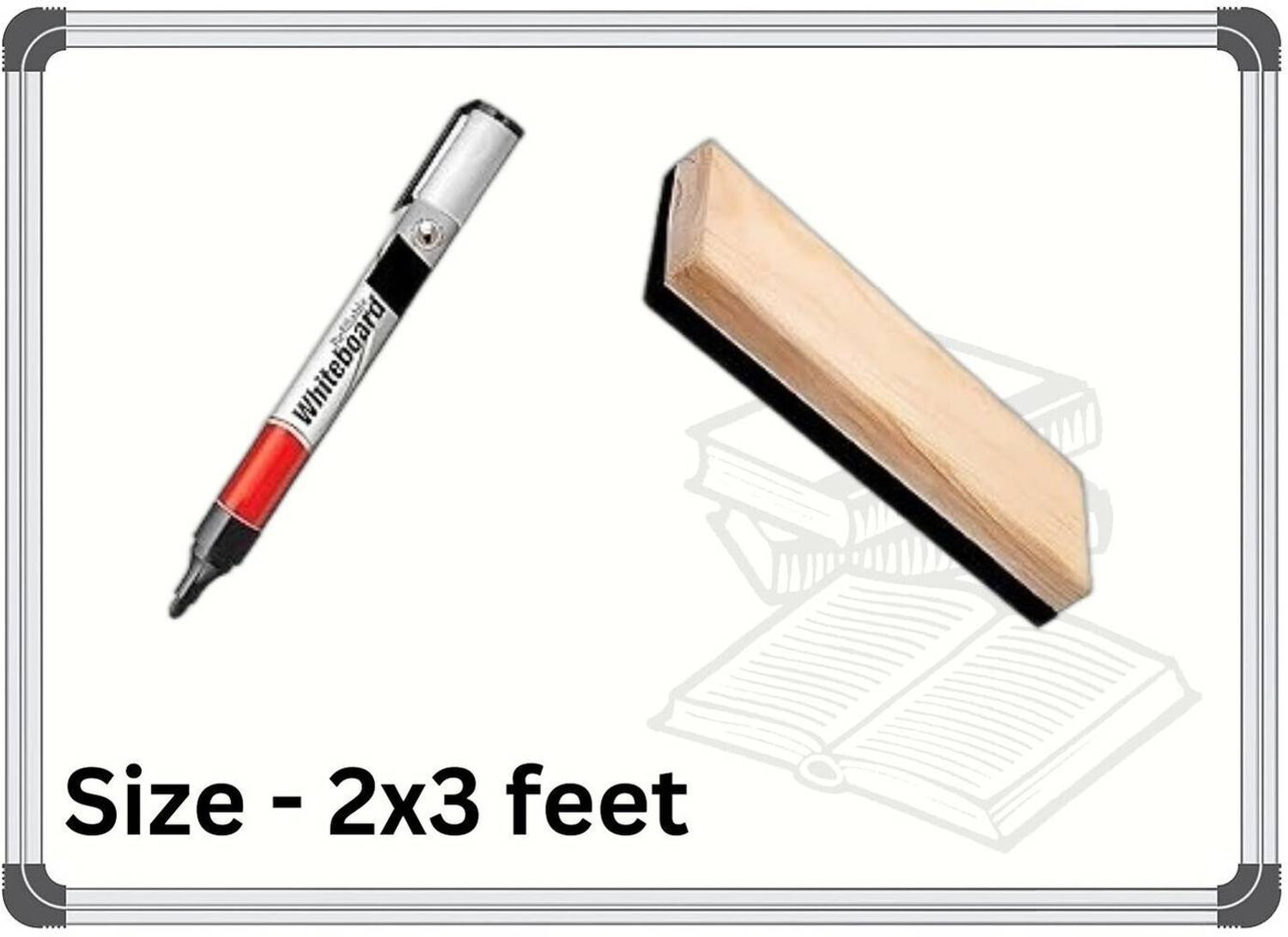 Glomagic 2x3 Feet Green Whiteboard - Image 1