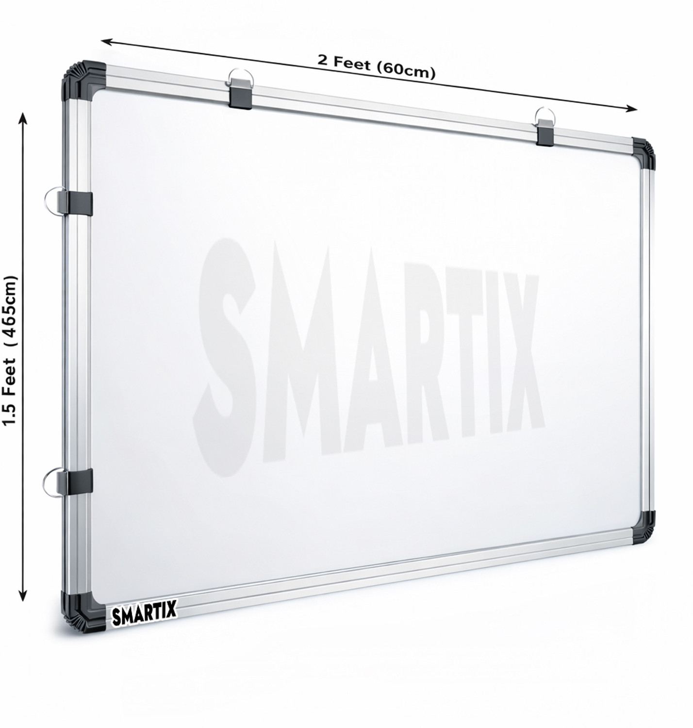 Image of Smartix Non Magnetic Melamine Genius Non-magnetic 2x1.5 Feet (Pack of 1) Chalkboard (60cm x 45cm) Whiteboards (White, Green)