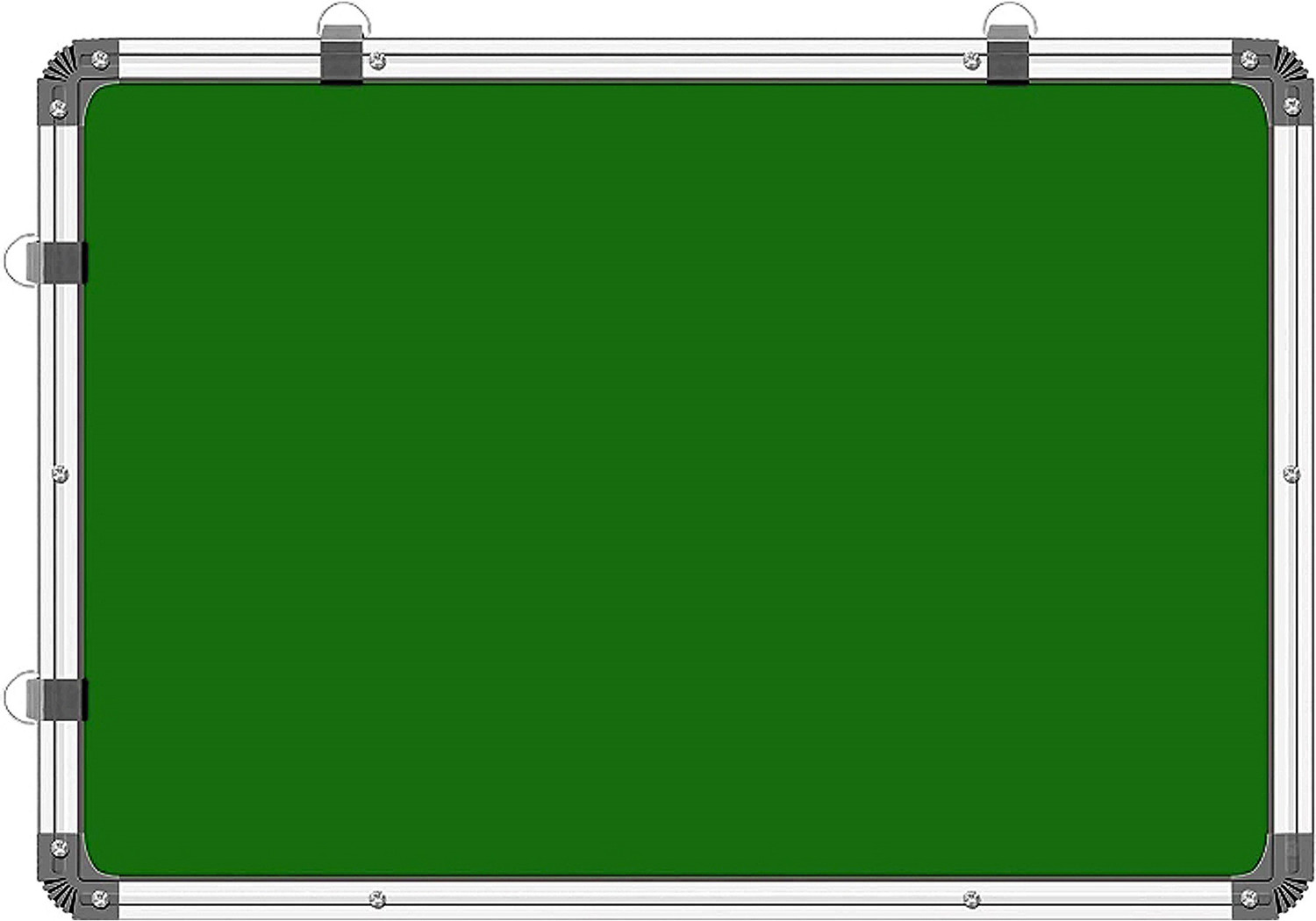 Image of Glomagic Non Magnetic Melamine Surface 2x1 ft WhiteBoard & Chalk Board Surface with 1 Marker, 1 Duster & 10 Chalk Whiteboards and Duster Combos