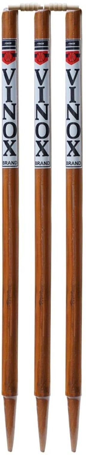Image of vinox T20 BROWN CRICKET STUMPS SET