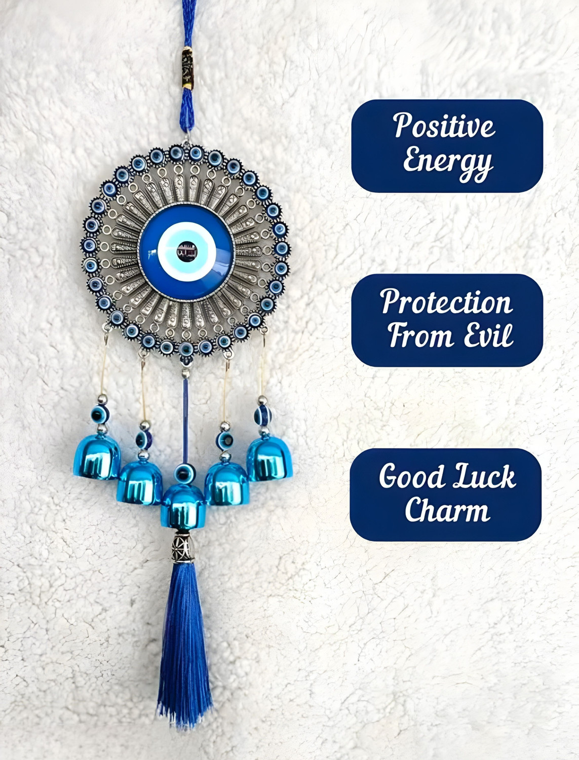 Image of Earthcon Evil eye protection dream catcher for home Steel Dream Catcher