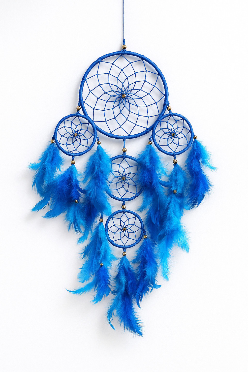 Image of zimka Dream catcher wall art handmade for bedroom ,office,cafe , balcony and garden Feather Dream Catcher