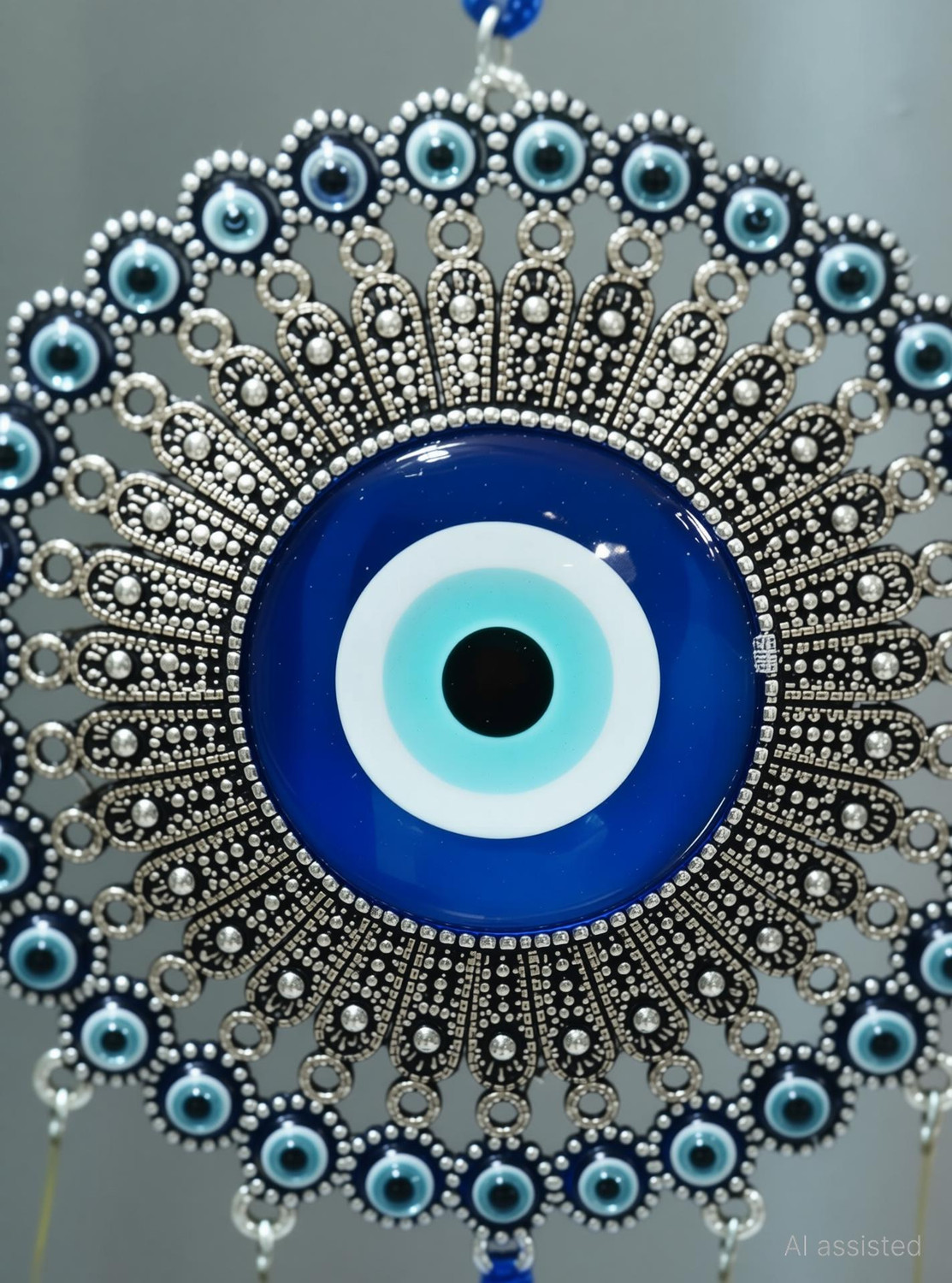 Image of Earthcon Evil eye protection dream catcher for home Steel Dream Catcher