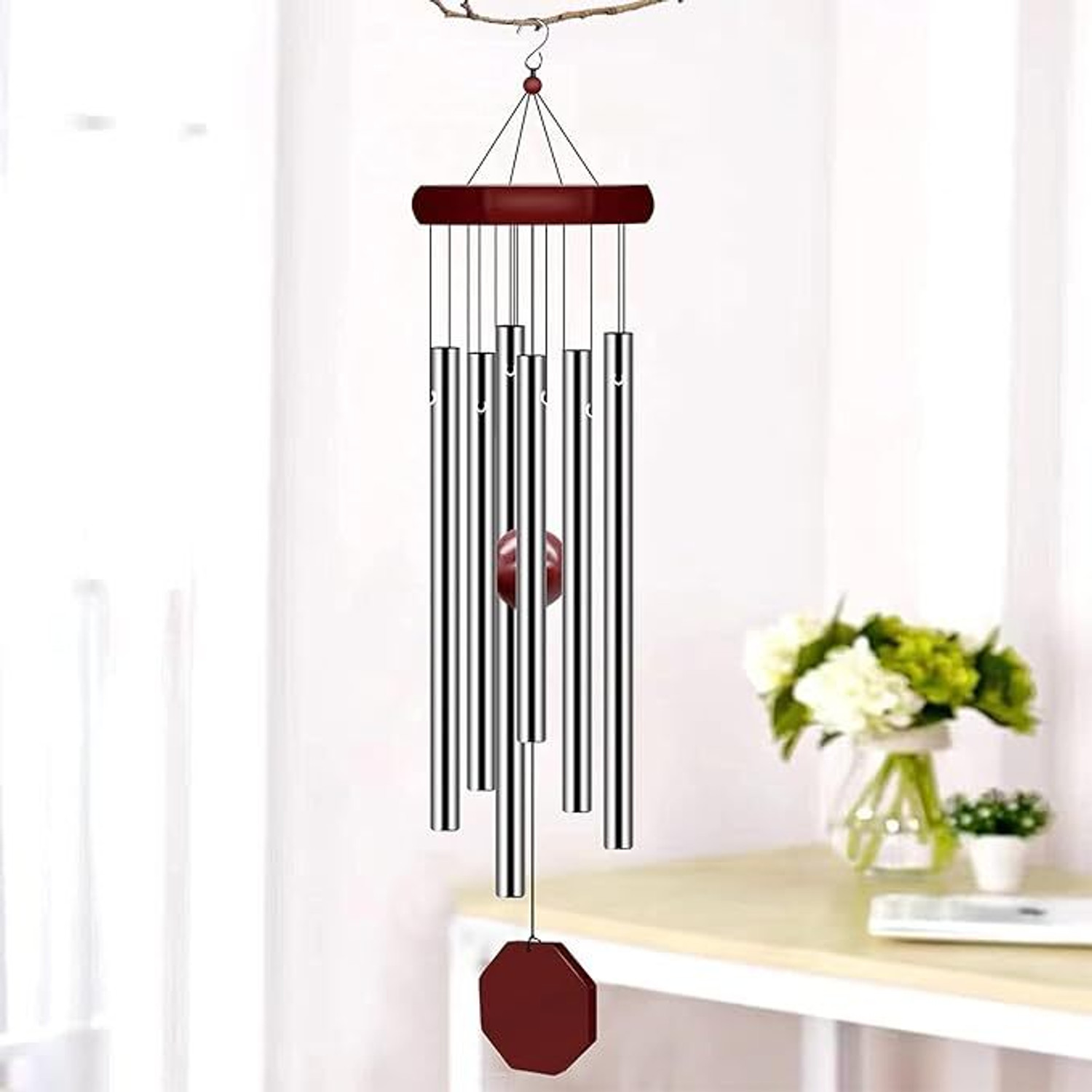 Image of Windwarrior Positive Energy Aluminium Wind Chimes for Home, Balcony,Garden Decor Windchime Aluminium Windchime