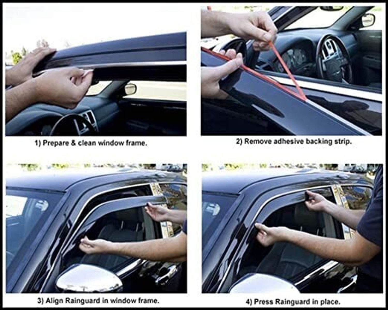 Image of MOTOSHIELD For Non-convertibles Front, Rear Wind Deflector