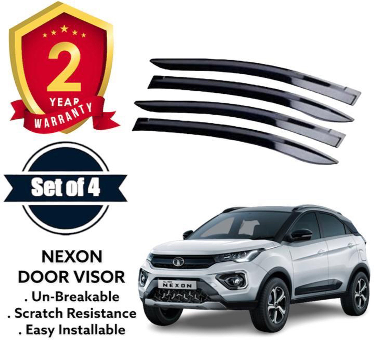 Image of VIZOLT For Non-convertibles Front Wind Deflector