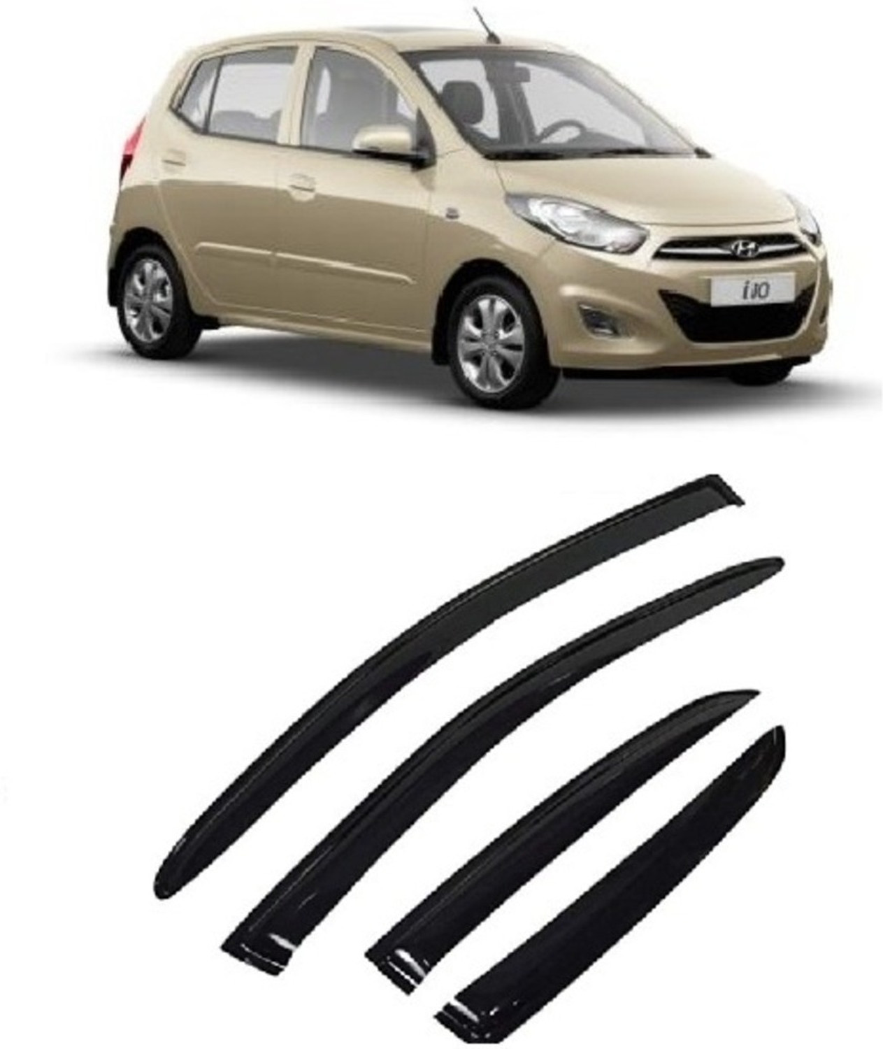 Image of MOTOSHIELD For Non-convertibles Front, Rear Wind Deflector
