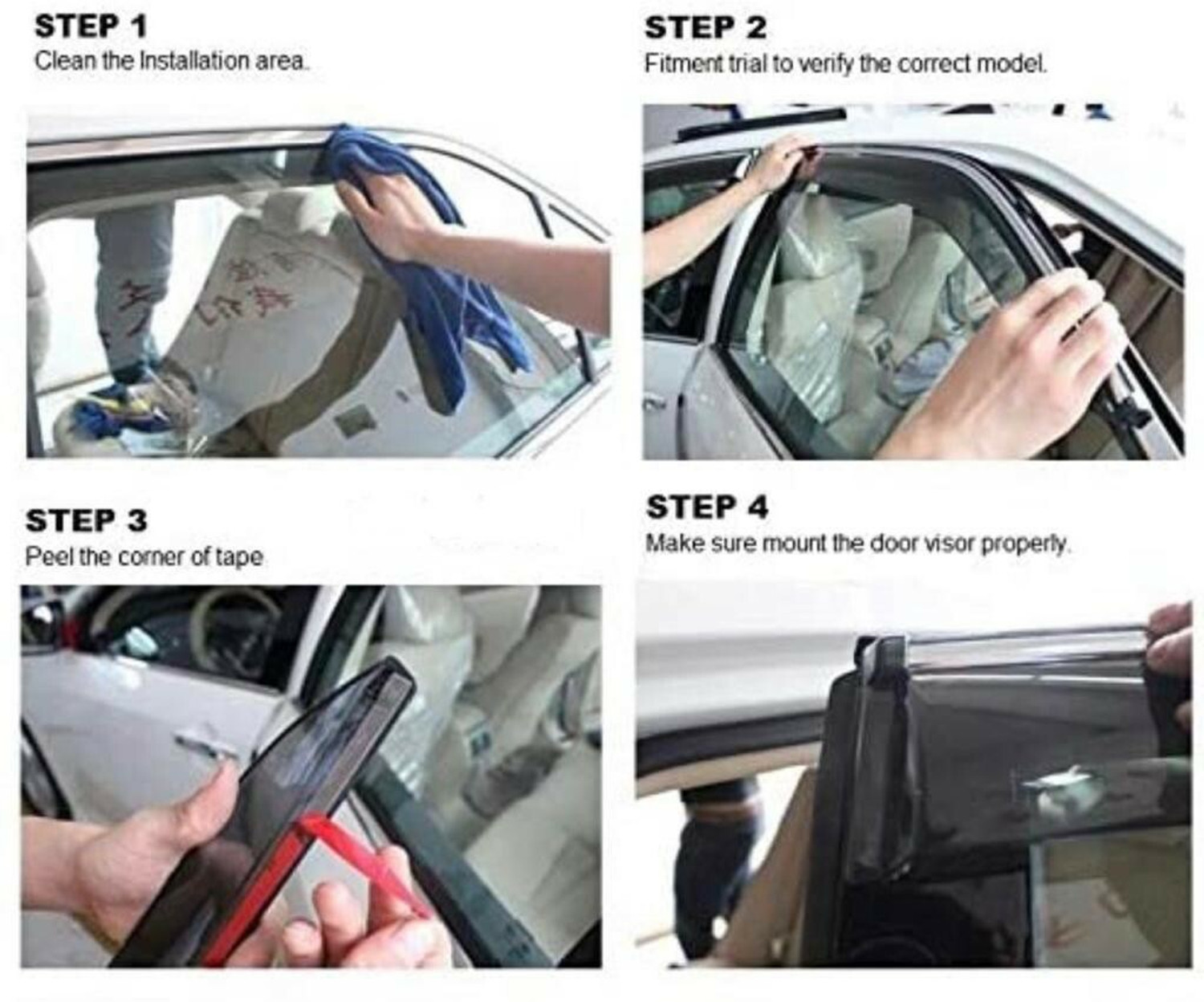Image of VIZOLT For Non-convertibles Front Wind Deflector
