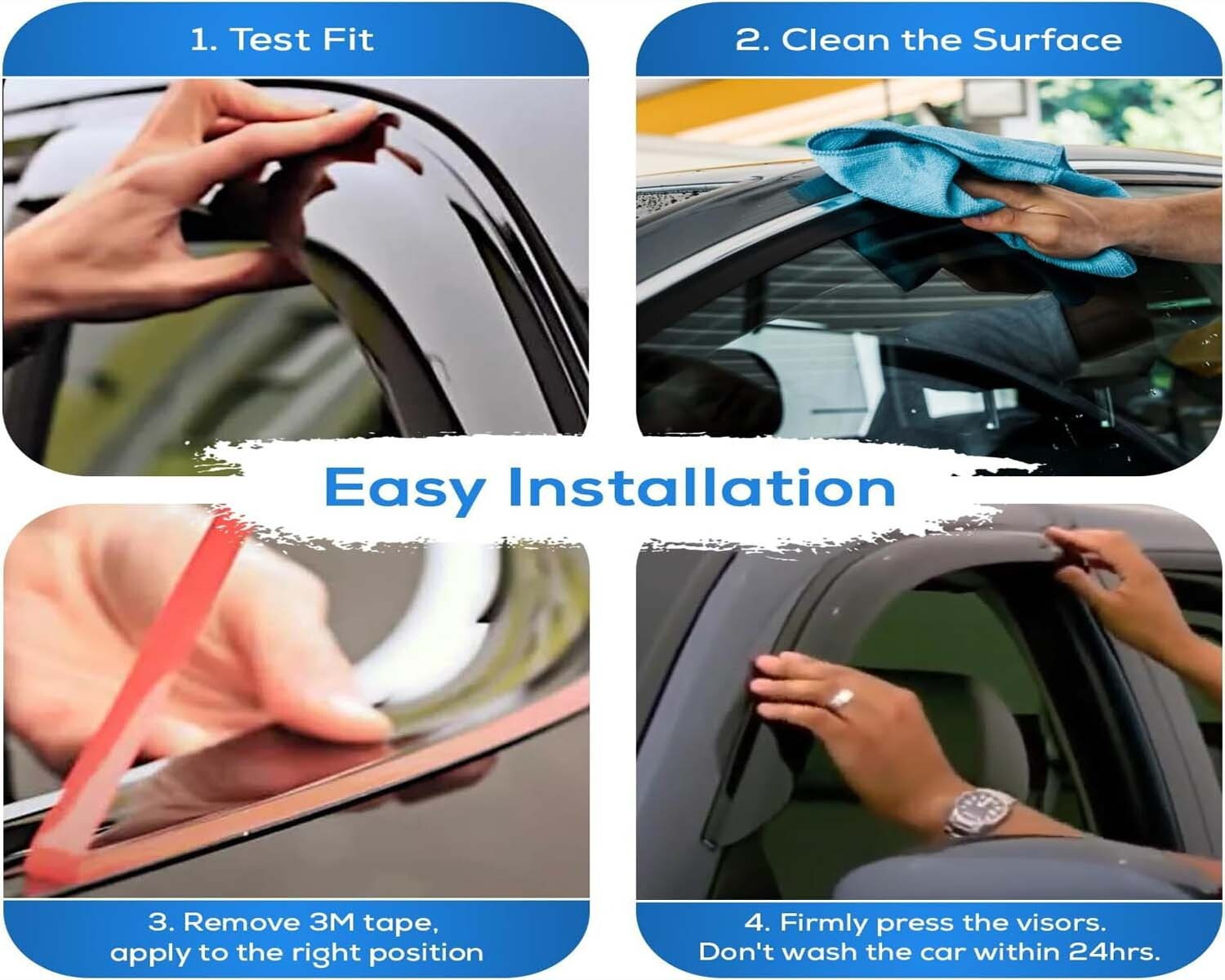 Image of Auto E-Shopping For Convertibles Front, Rear Wind Deflector