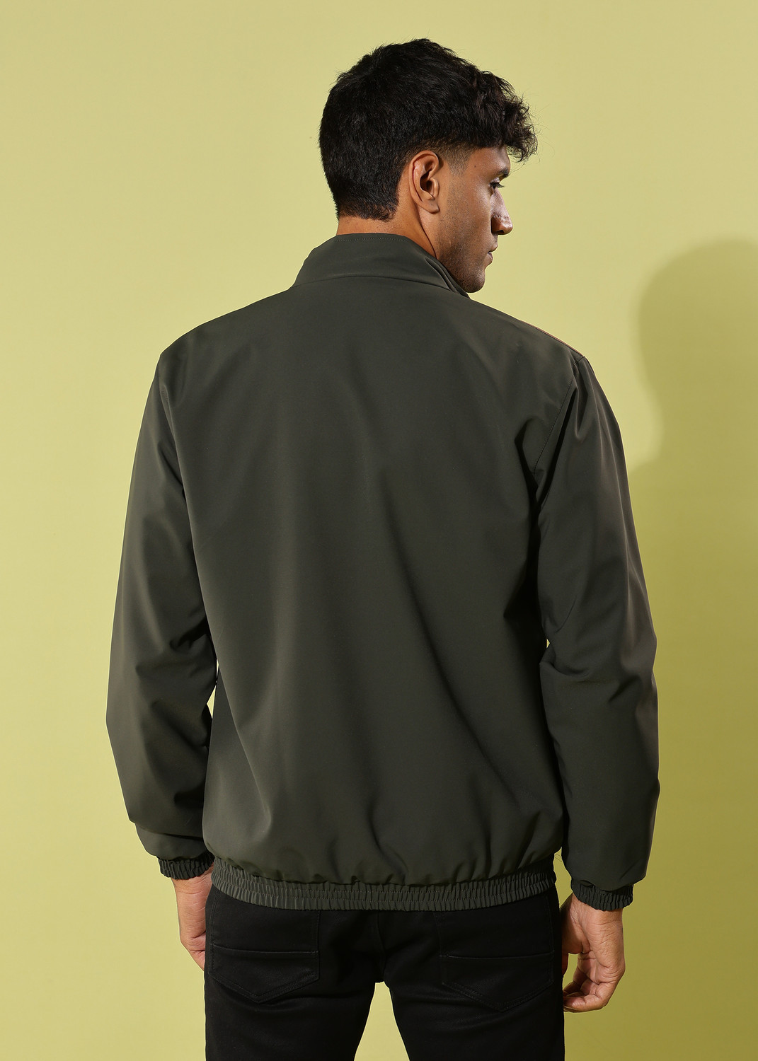 Image of Dollar Reversible Lightweight Open Front Solid Men Wind Cheater