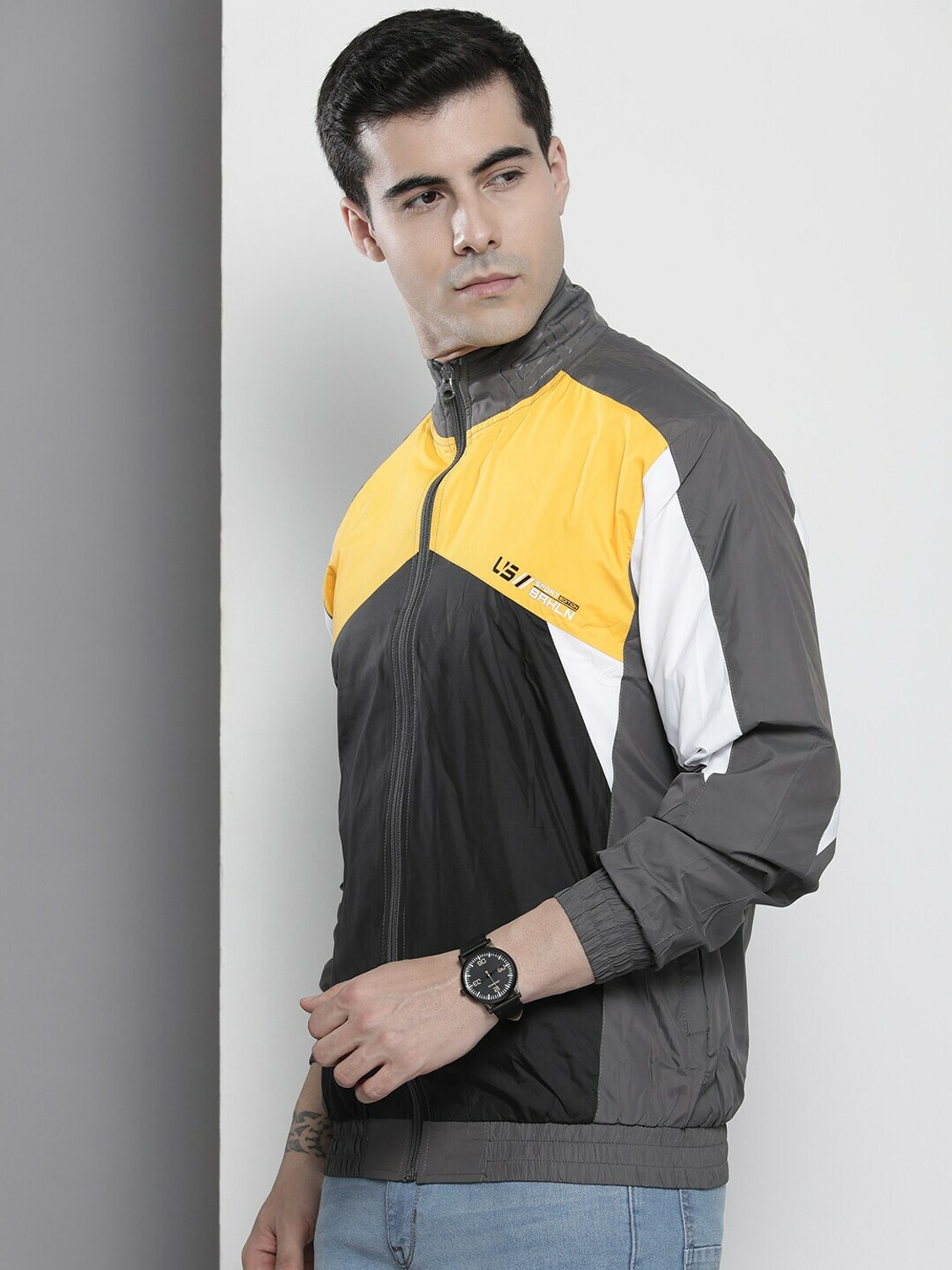 Image of The Indian Garage Co. Colorblock Men Wind Cheater