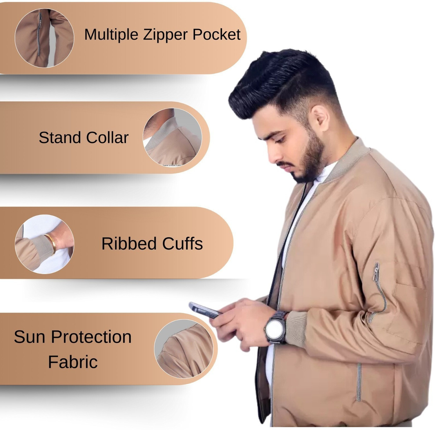 Image of Caraba Advanced Sunscreen UPF 50+ Protection Form Sun Tanning Riding Protective Jacket