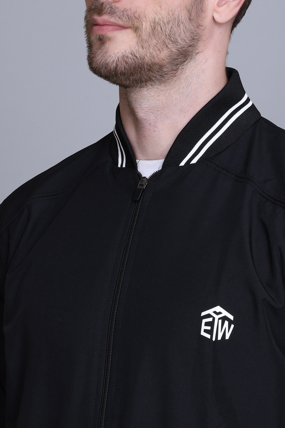Image of eWools Solid Men Wind Cheater