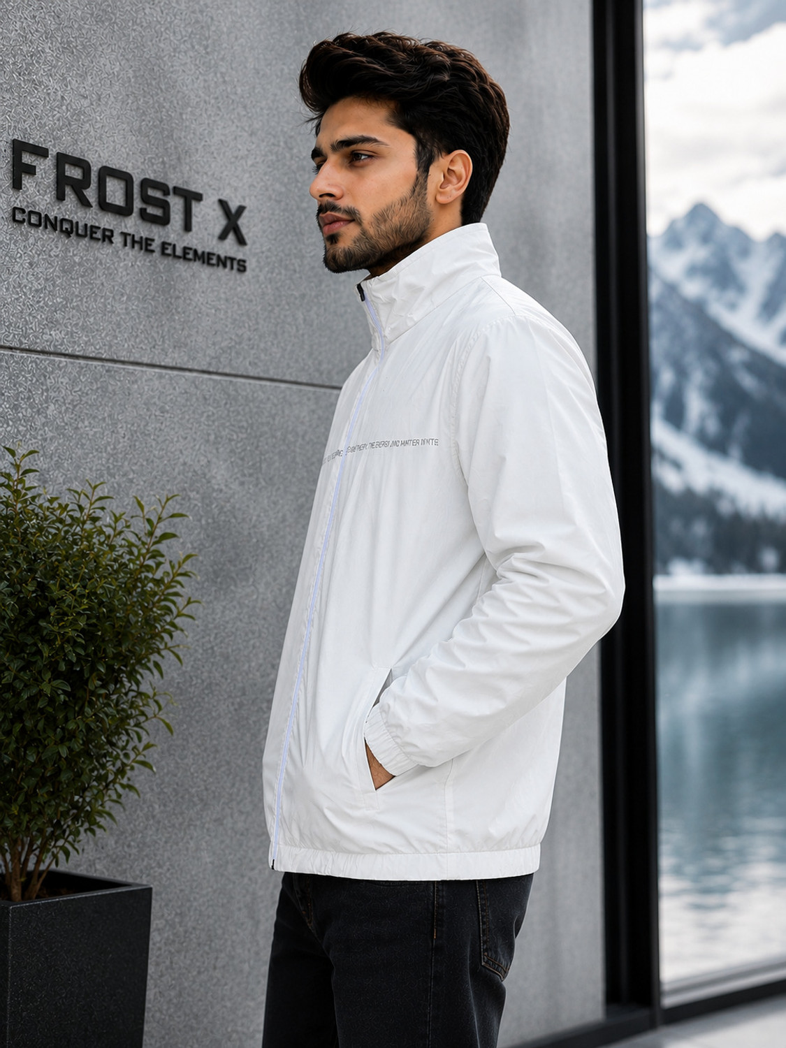 Image of FROST FIT Solid Men Wind Cheater