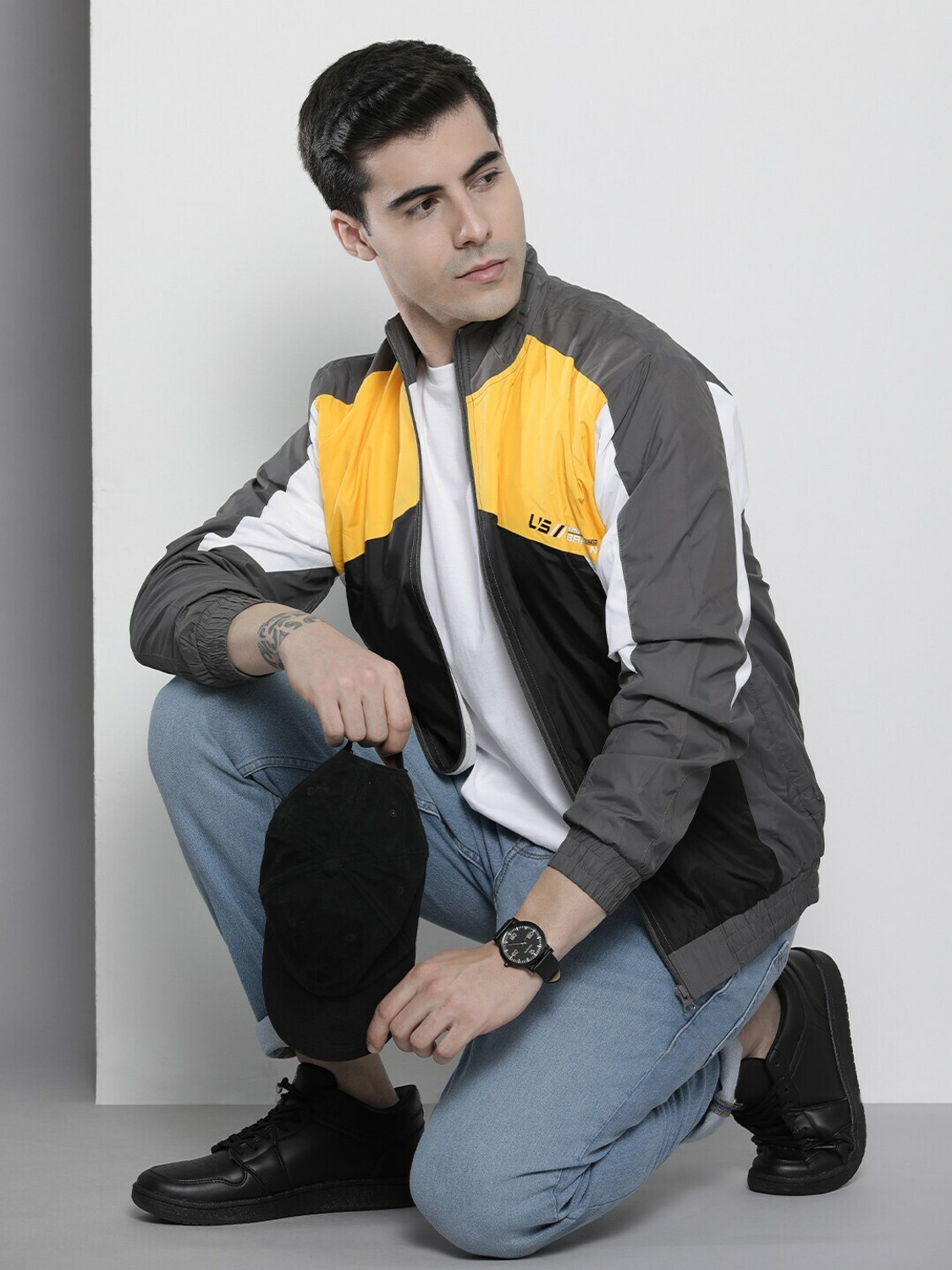 Image of The Indian Garage Co. Colorblock Men Wind Cheater