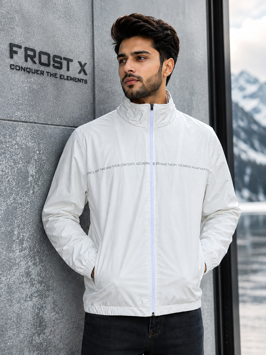 Image of FROST FIT Solid Men Wind Cheater
