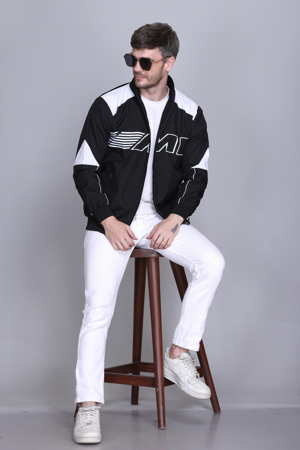 Image of eWools Printed Men Wind Cheater
