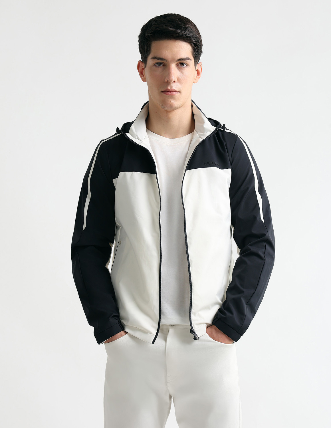 Image of Arrow Sport Colorblock Men Wind Cheater