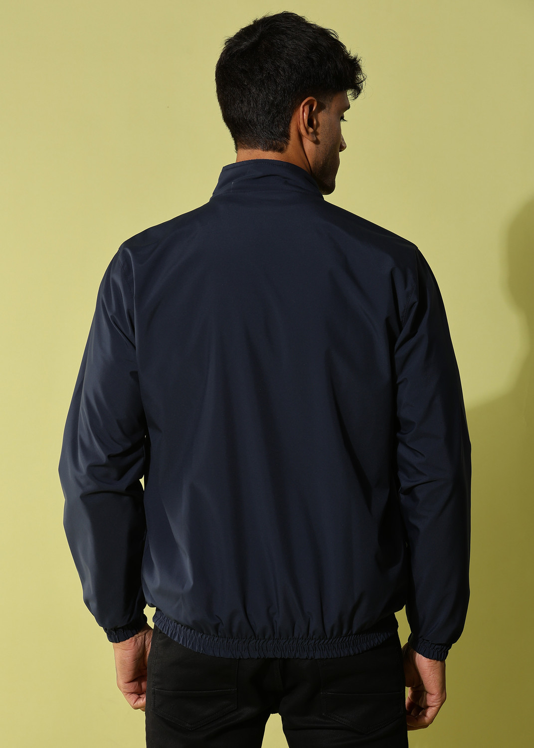Image of Dollar Reversible Lightweight Open Front Solid Men Wind Cheater