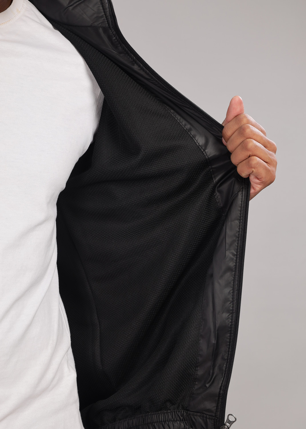 Image of Dollar Polyester Round Neck Colorblock Men Wind Cheater