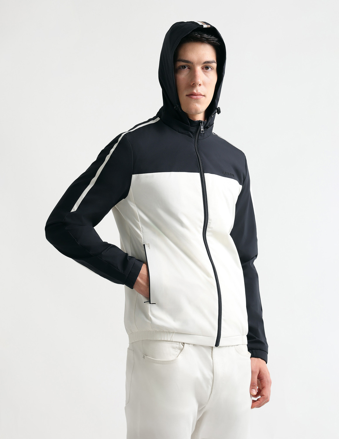Image of Arrow Sport Colorblock Men Wind Cheater