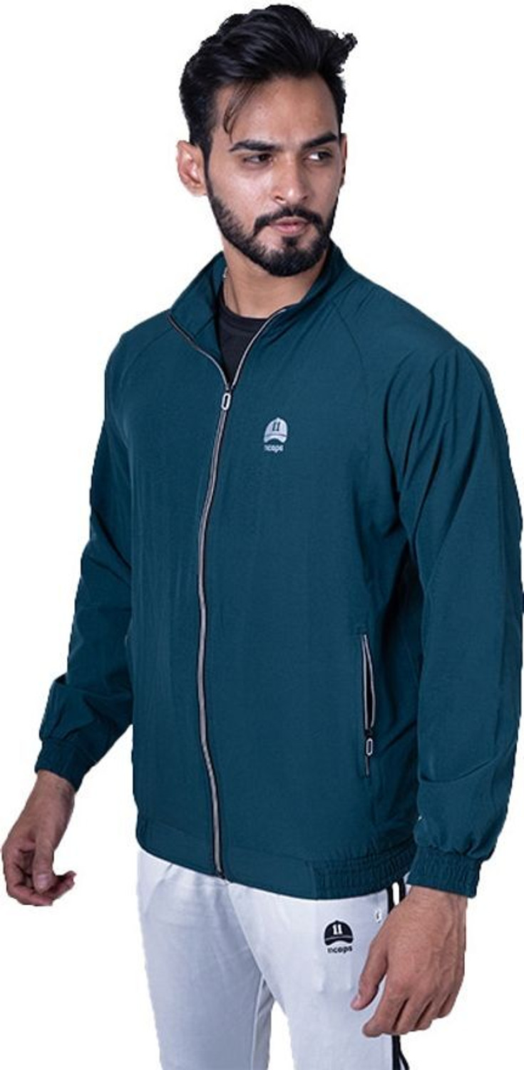 Image of 11caps Stylish Foldable, Water-Repellent WindCheater Jacket for Bikers,Cycling,Trekking Solid Men Wind Cheater