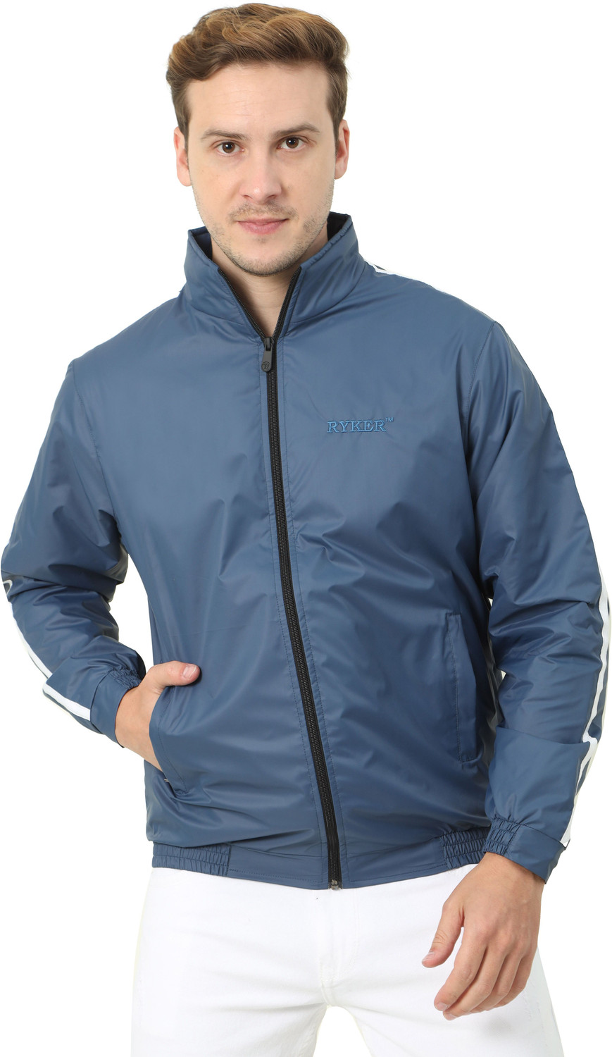 Image of Ryker Men's Solid Windcheater Outdoor Sporty Jacket Solid Men Wind Cheater