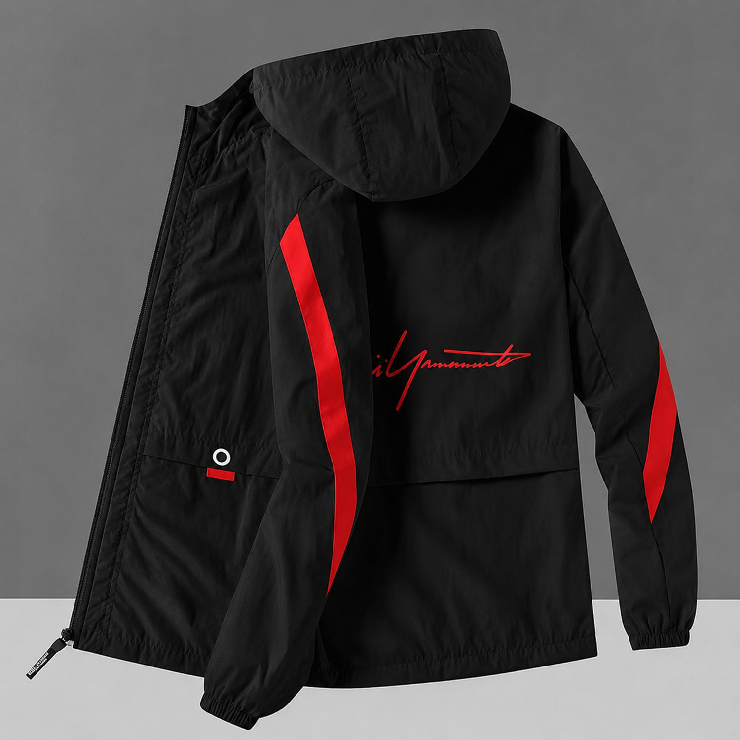 Image of HEATGO MENS STYLISH JACKET Striped Men Wind Cheater