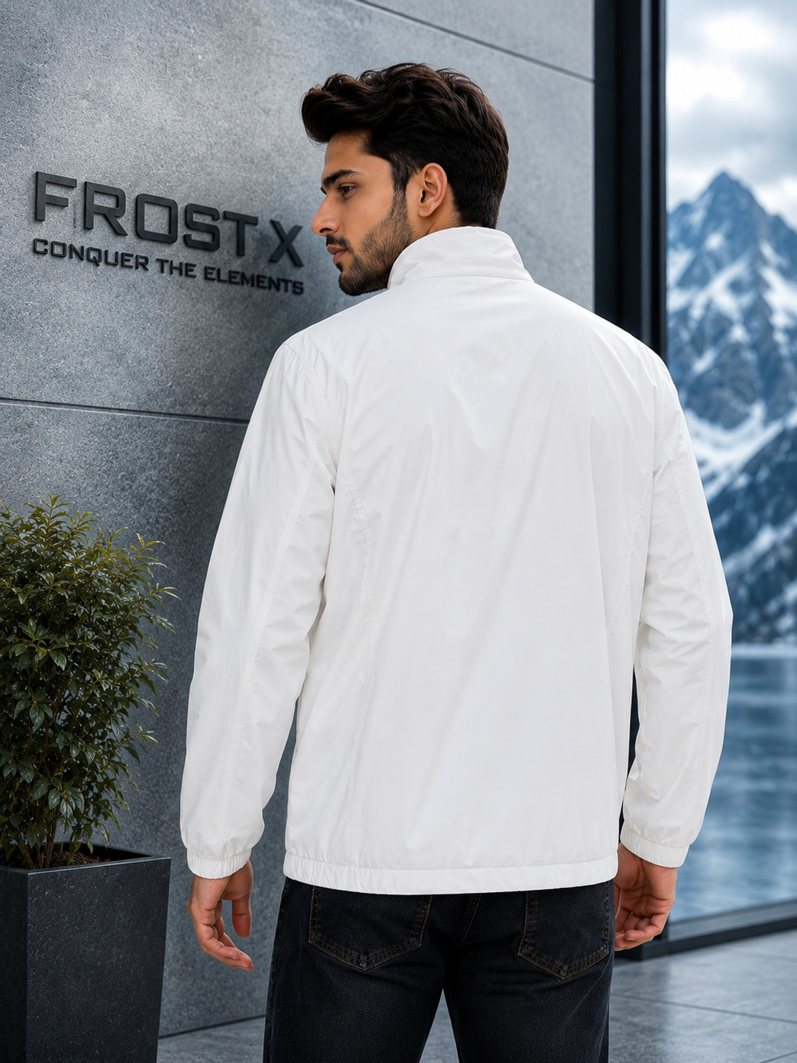 Image of FROST FIT Solid Men Wind Cheater