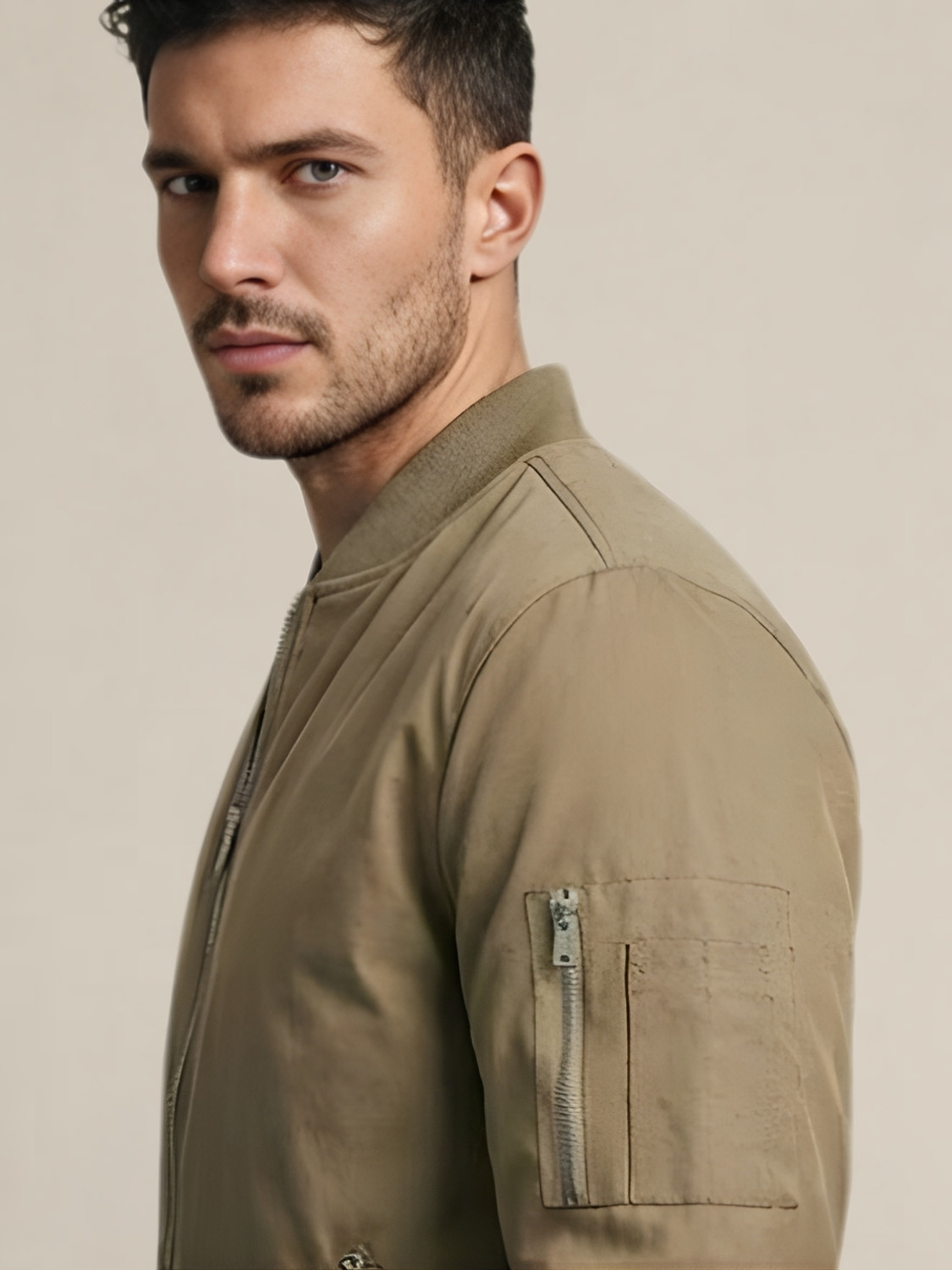Image of IANDT Men's Sunscreen Anti-Tan Casual Lightweight Jacket Solid Men Wind Cheater