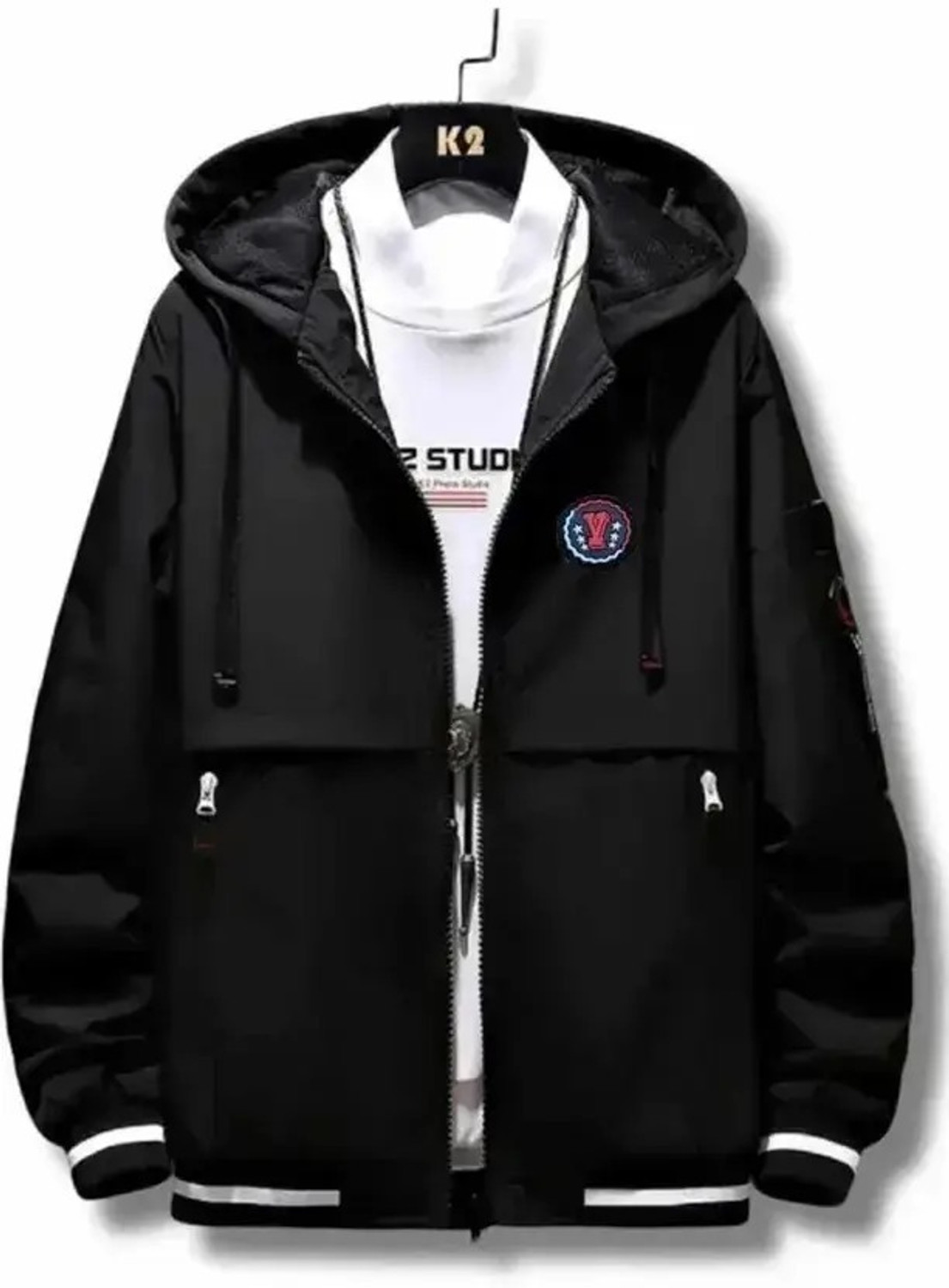 Image of PLATINUMCARTZ KOREAN MEN WINDCHEATER Solid Men Wind Cheater