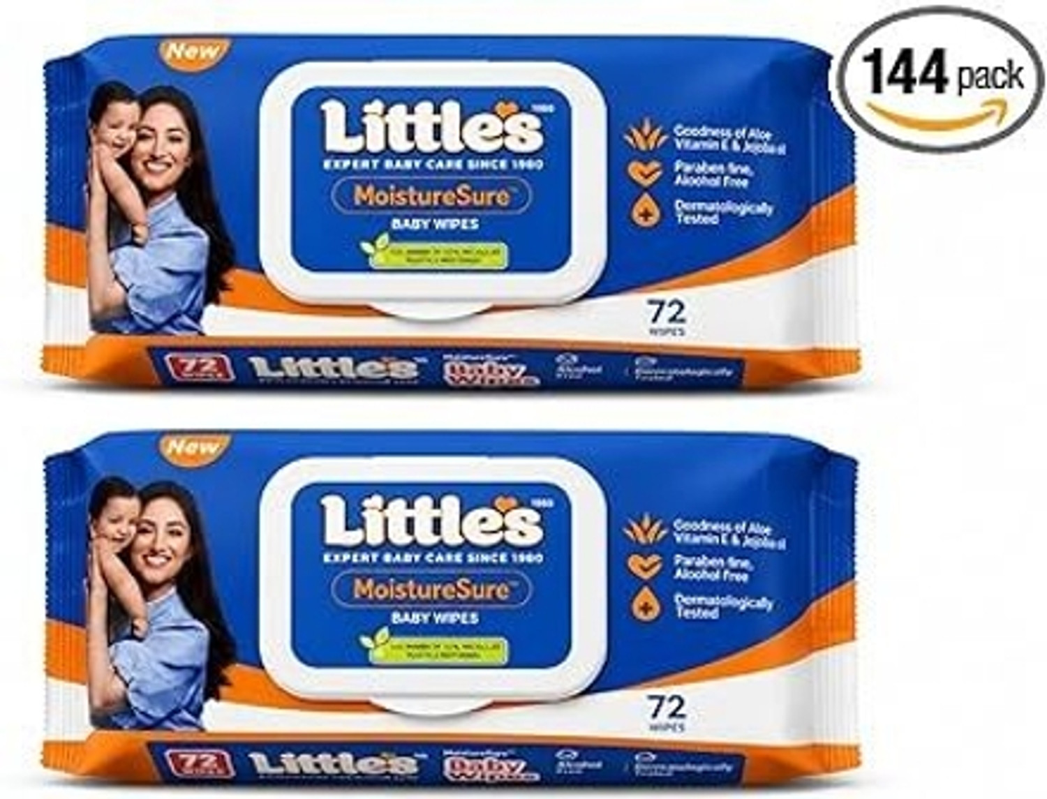 Image of Little's Baby Expert Care MoistureSure Wipes With Lid