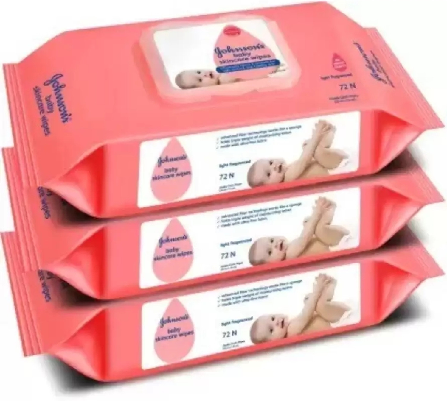 Image of JOHNSON'S Baby Skincare Wipes with Lid - 216
