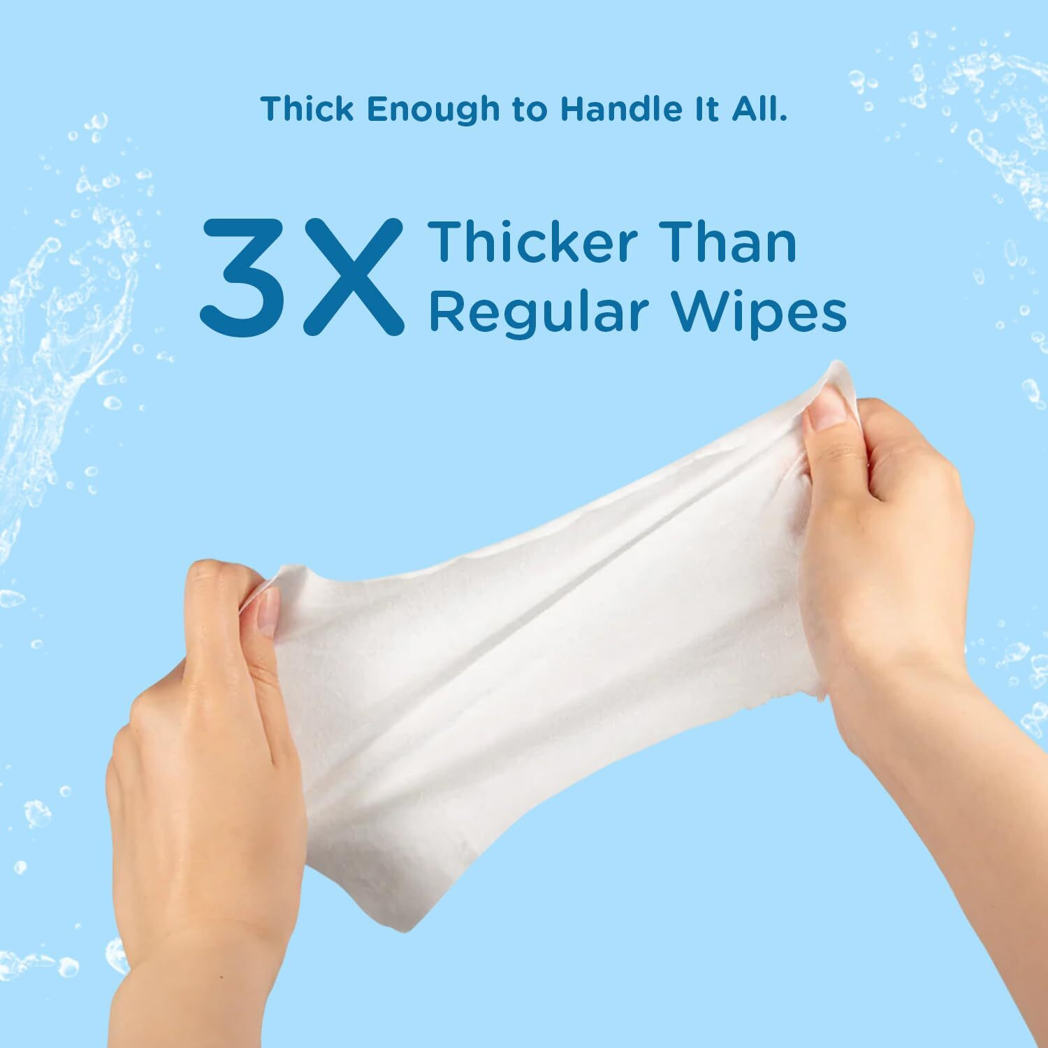 Image of MeeMee 99% Pure Water Plant Infused Water Wipes - 80 Wipes (Pack of 3)